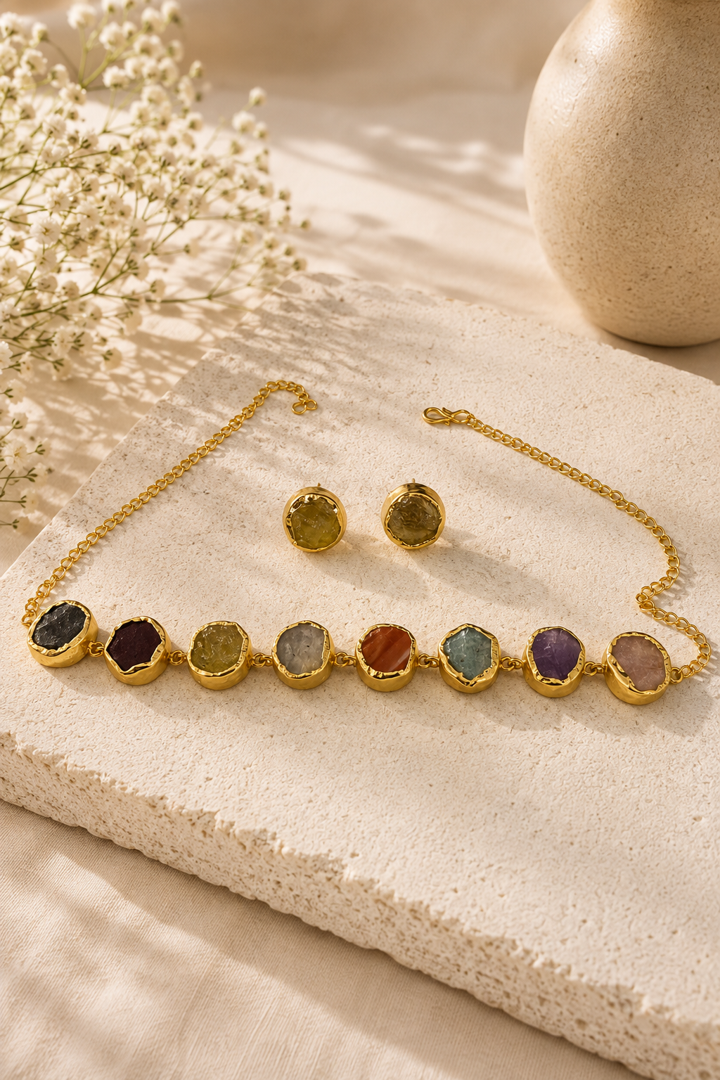 Multicolour Chakra Stone Set